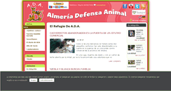 Desktop Screenshot of almeriadefensaanimal.com
