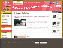 Tablet Screenshot of almeriadefensaanimal.com